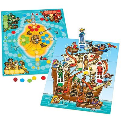 Pirate Snakes and Ladders &amp; Ludo Board Game