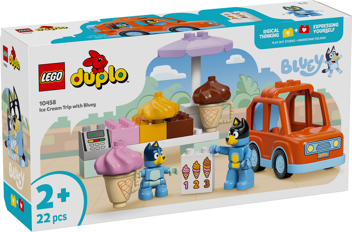 bluey lego ice cream packaging 