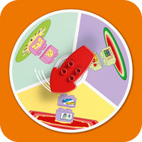 spin around memory game with red arrow 
