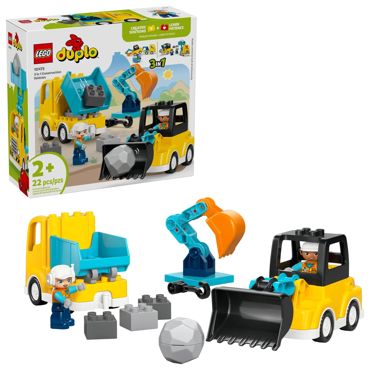LEGO DUPLO 10475 3in1 Construction Vehicles – box