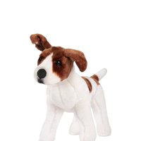 Melissa & Doug Jack Russell Terrier Lifelike Plush Dog – box and contents