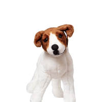 Melissa & Doug Jack Russell Terrier Lifelike Plush Dog – close-up of the toy