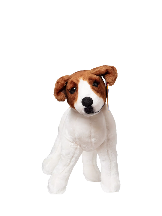 Melissa & Doug Jack Russell Terrier Lifelike Plush Dog – close-up of the toy
