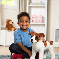 Melissa & Doug Jack Russell Terrier Lifelike Plush Dog – detail view