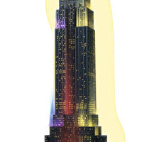 Ravensburger Empire State Building Night Edition 216 piece 3D Jigsaw Puzzle with LED lighting for Adults &amp; for Kids - 12566