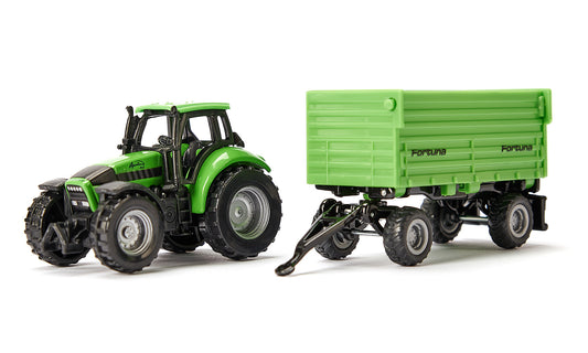 Siku Deutz-Fahr with Fortuna Trailer