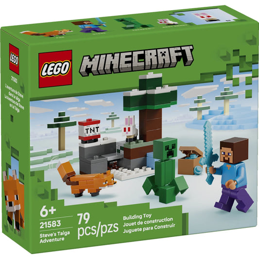 LEGO Minecraft 21583 Steve's Taiga Adventure – box