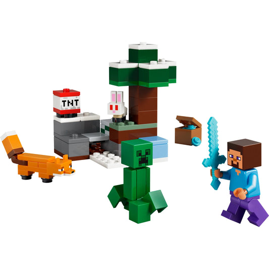 LEGO Minecraft 21583 Steve's Taiga Adventure – built model