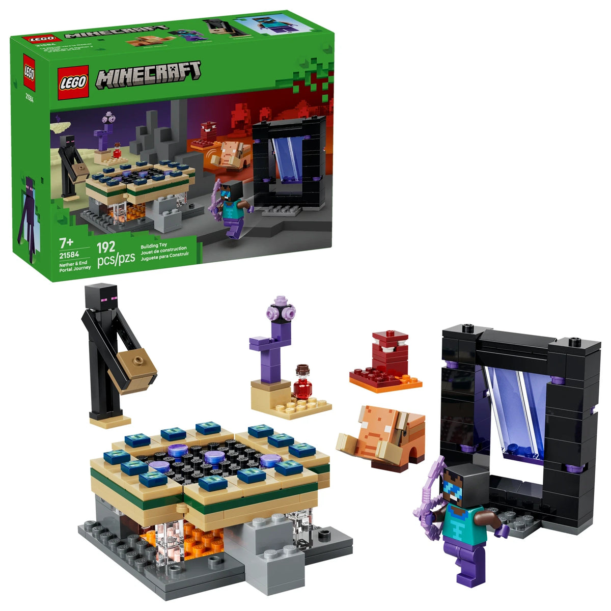 LEGO Minecraft 21584 Nether & End Portal Journey – box