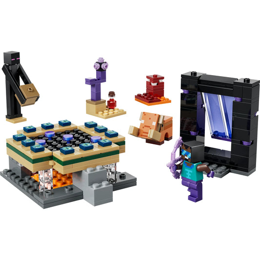 LEGO Minecraft 21584 Nether & End Portal Journey – built model
