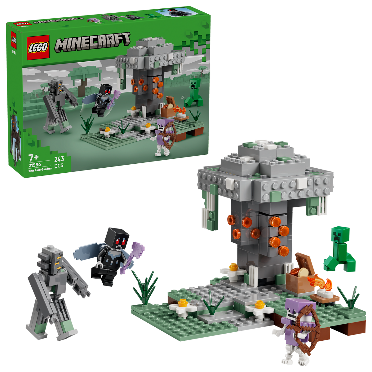 lego minecraft the pale garden  with box 