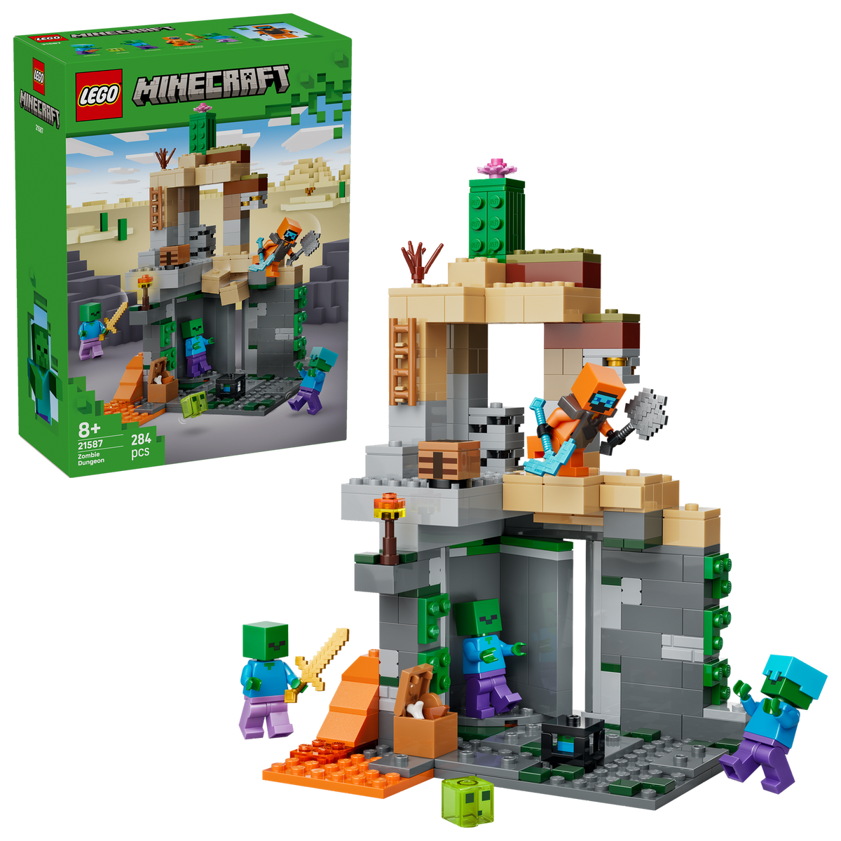 Lego Minecraft zombie dungeon box 