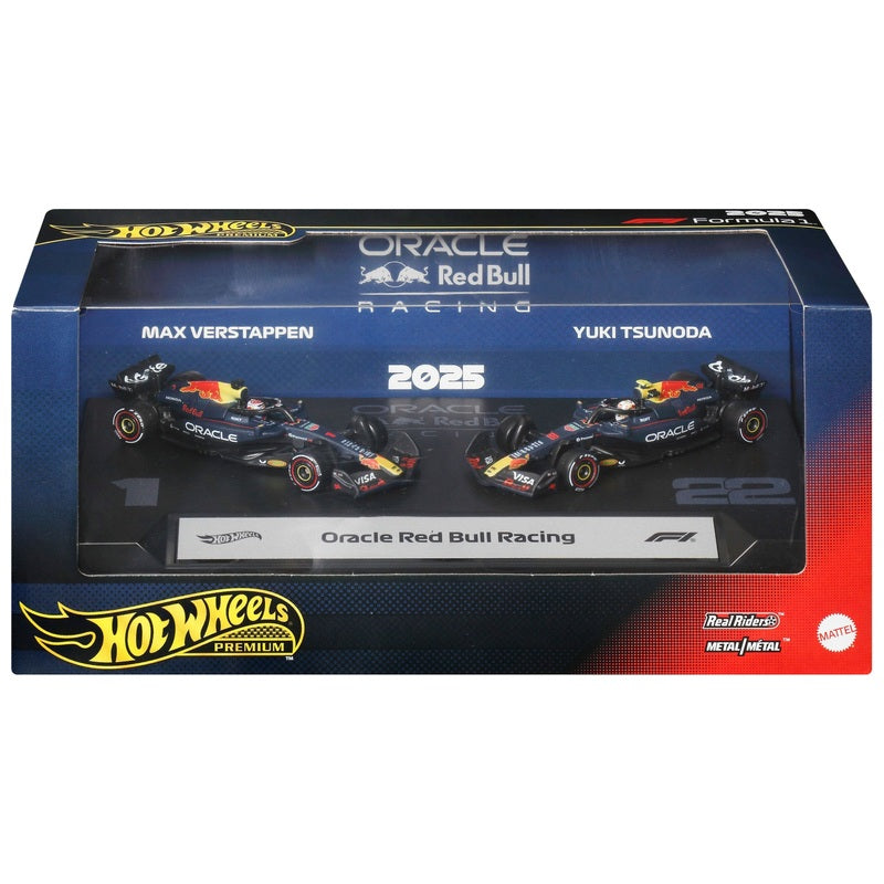Hot Wheels Premium Oracle Red Bull Racing Formula One Team 2-Pack – product view