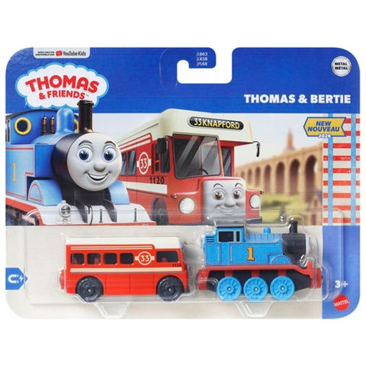 Thomas & Friends Thomas & Bertie Diecast Push-Along Train – Thomas and Bertie