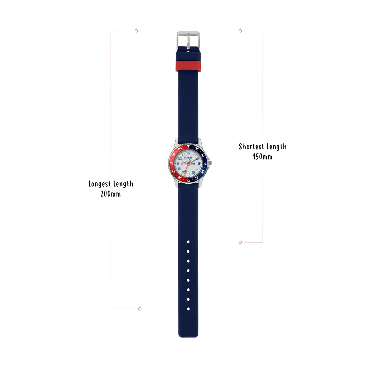 Tikkers Red And Blue Watch