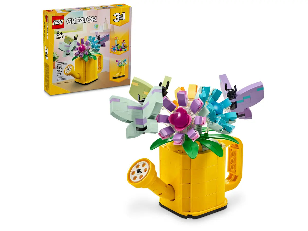 Lego Flowers in Watering Can 3 In 1