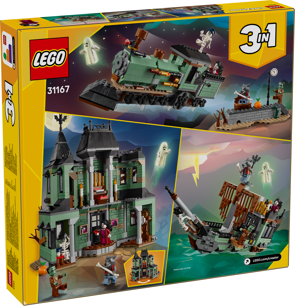 LEGO haunted house packaging 