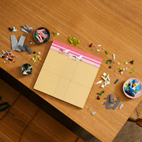 girl building lego japanese cherry blossom 