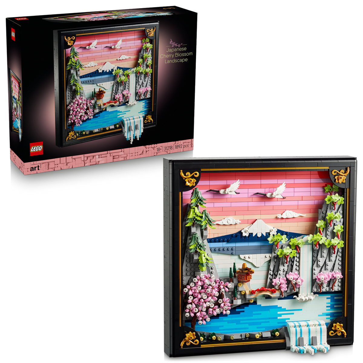 lego japanese cherry blossom  with box 