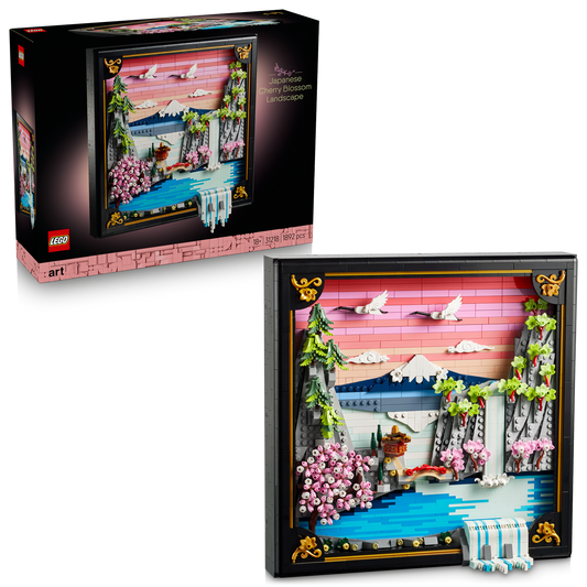 lego japanese cherry blossom  with box 