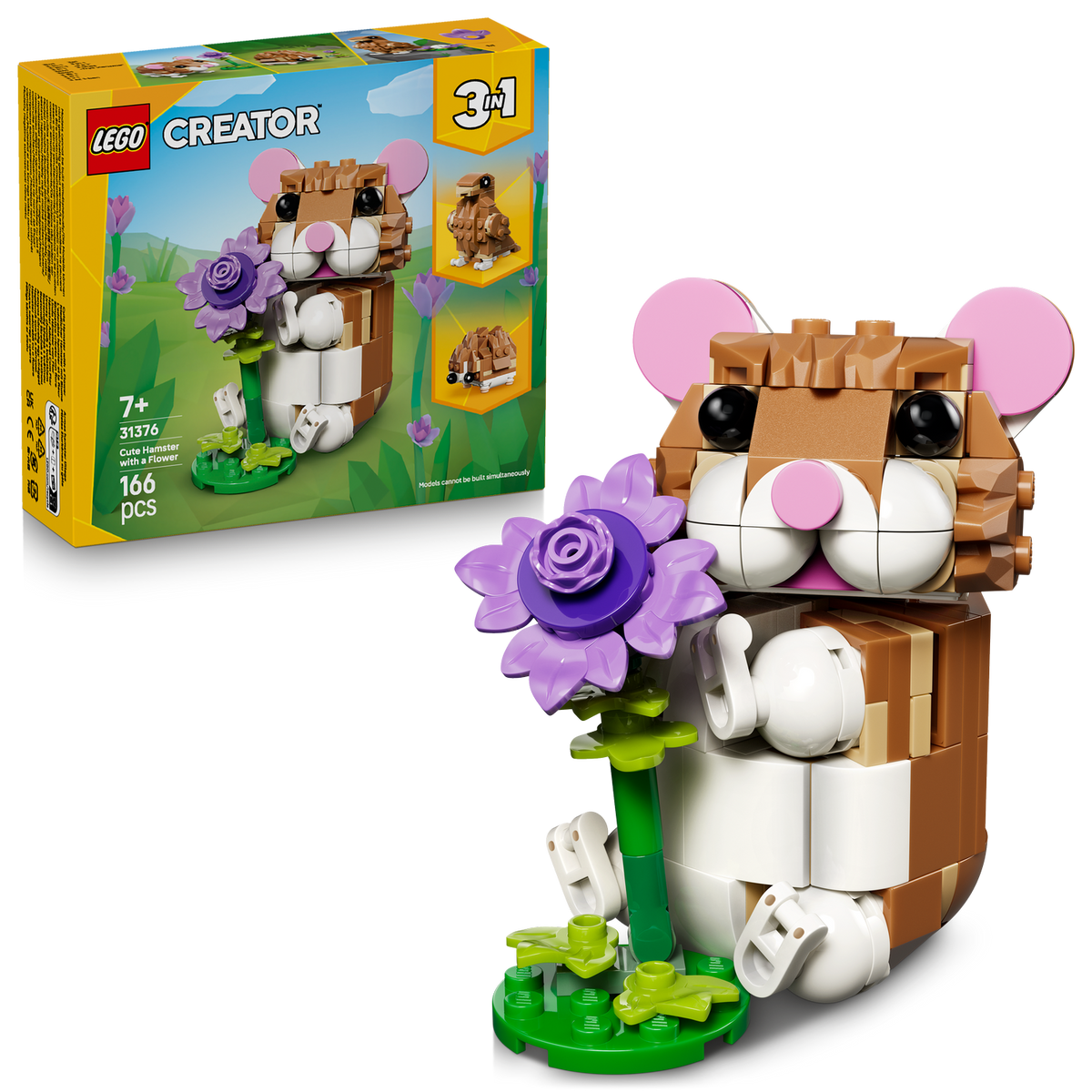 lego hamster with flower set 