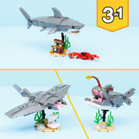 lego creator shark with treasure chest 