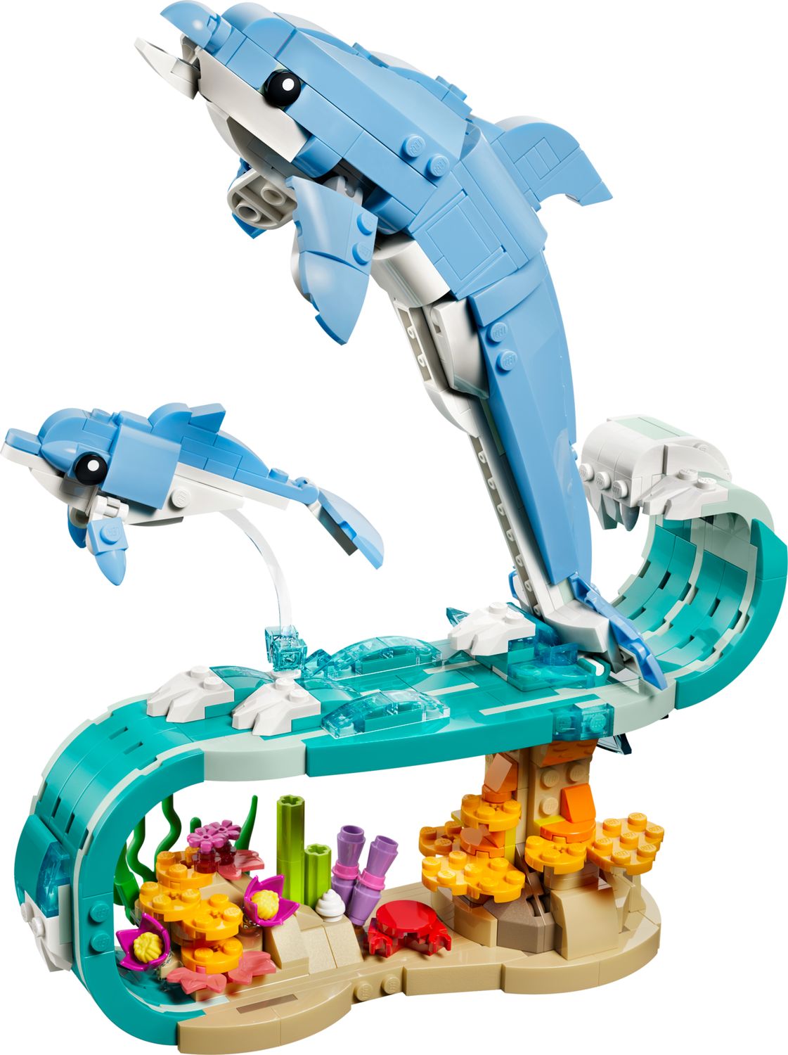 Toys at Foys - LEGO Creator 3in1 31385 Sea Animals: Beautiful Dolphins - built model