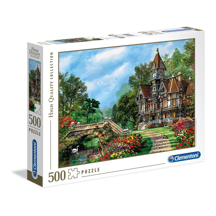 Old Waterway Cottage 500 Piece Jigsaw Puzzle