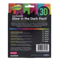 World of Colour 3D multi-surface glow in the dark paint 6 pack – view 3