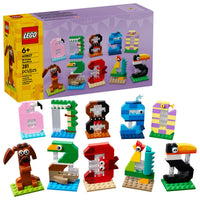 Toys at Foys - LEGO 40807 Birthday Numbers - built model and box
