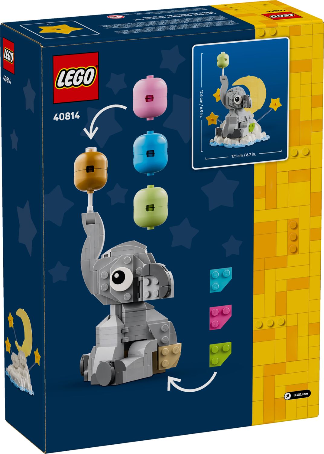 Toys at Foys - LEGO 40814 Baby Elephant in the Sky - box back
