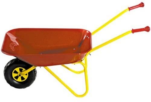 Rolly Metal Wheelbarrow Red