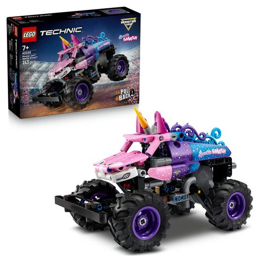monster jam sparkle smash pullback with box 