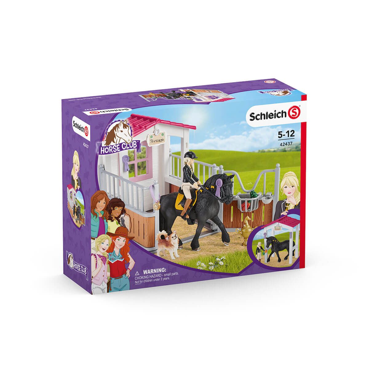 Schleich Horse Club 42437 Horse stall with Horse Club Tori &amp; Princess