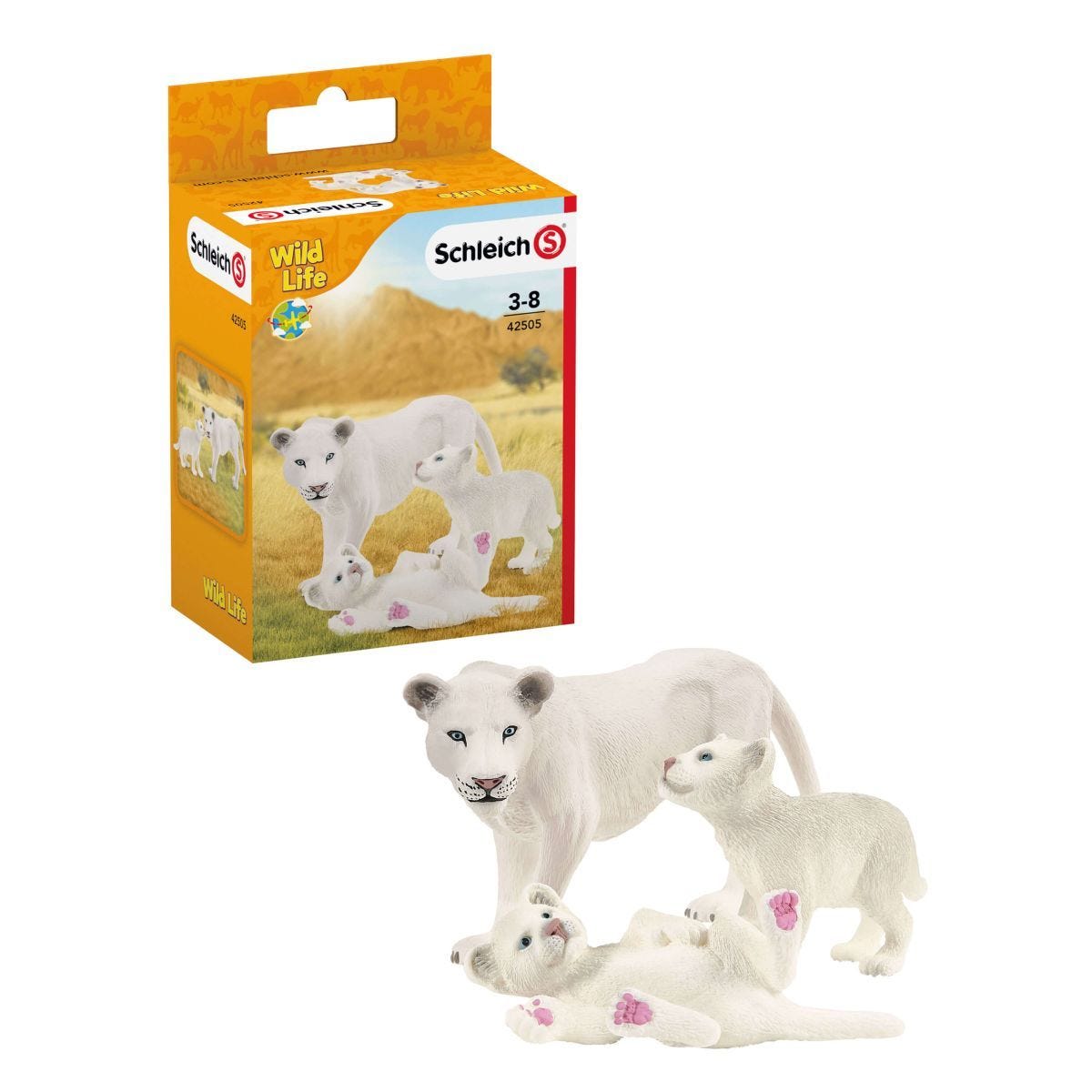 Schleich 42505 Lion mother with cubs