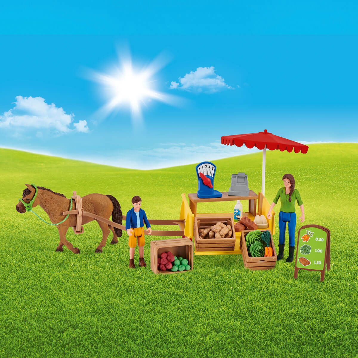 Schleich 42528  Sunny Day Mobile Farm Stand