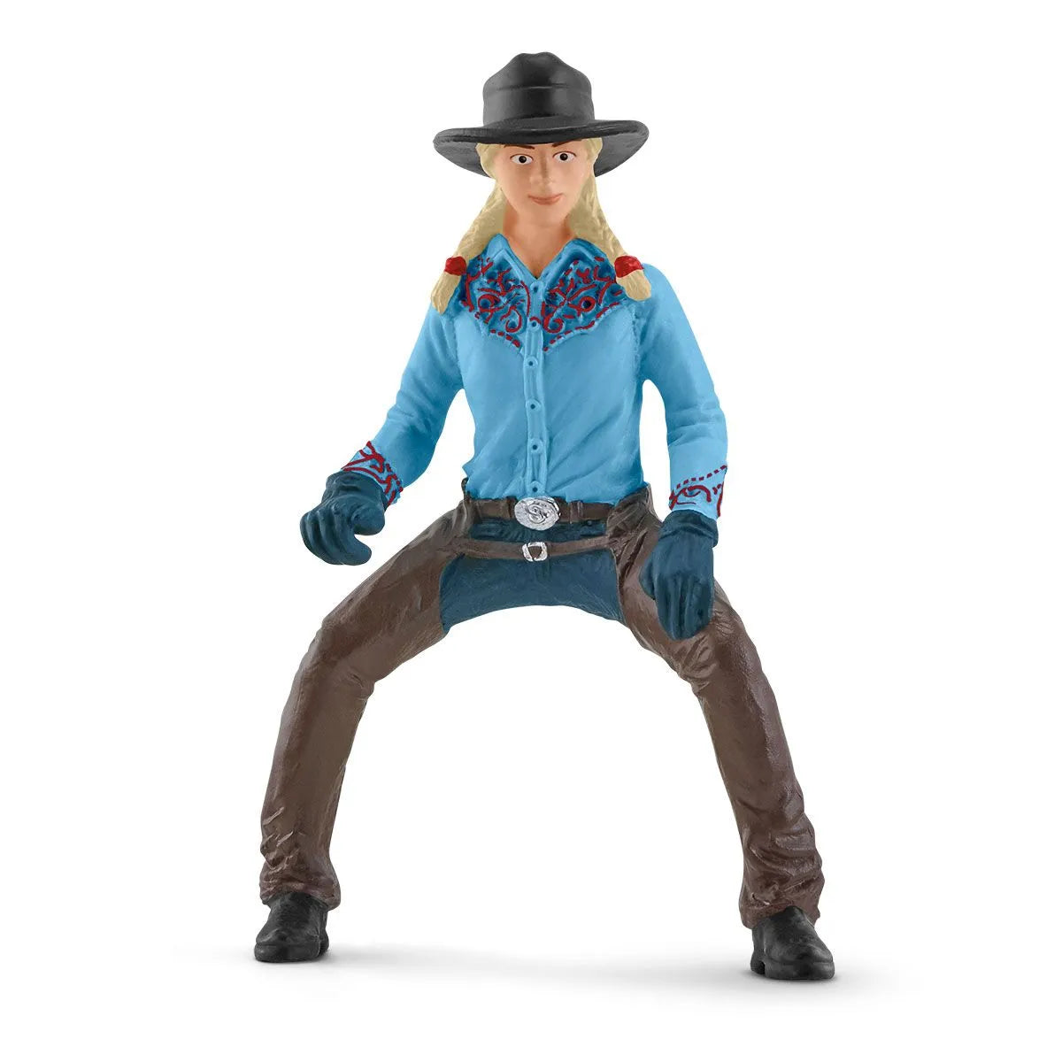 SCHLEICH World Farm Cowgirl Team Roping Fun