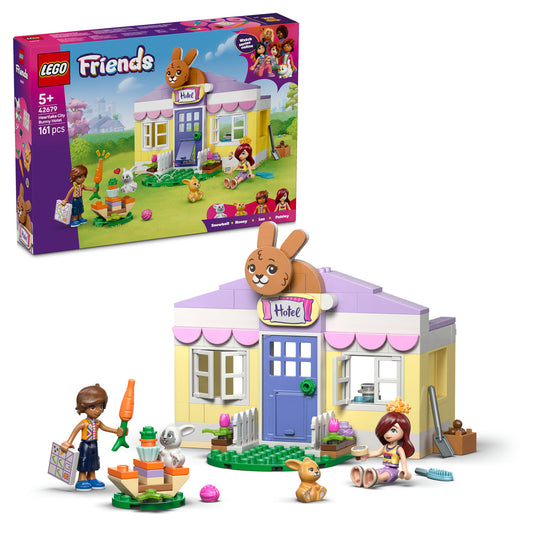lego bunny hotel  with packaging 