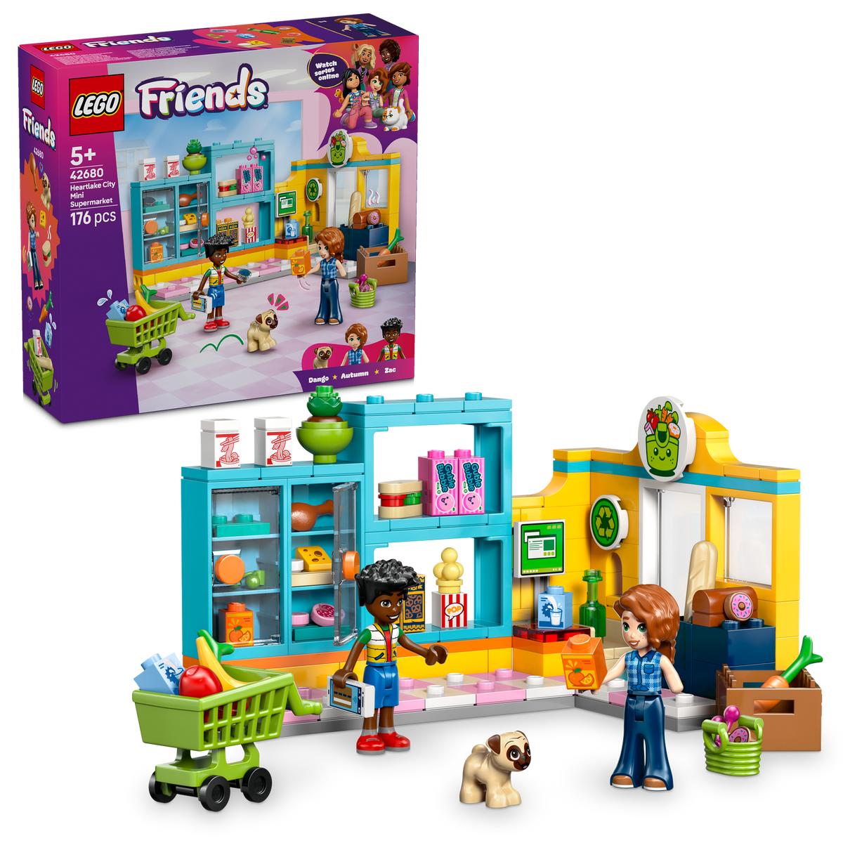 lego friends heartlake city convenience store with box 