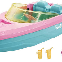 Barbie Boat with Puppy and Themed Accessories