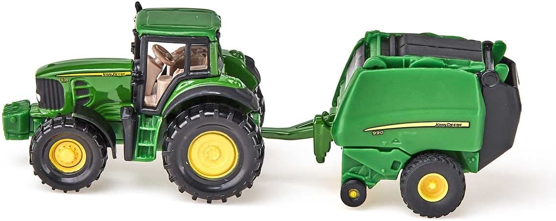 Siku 1:87 John Deere Tractor with Round Baler