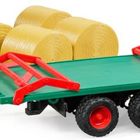 Trailer with Round Bales