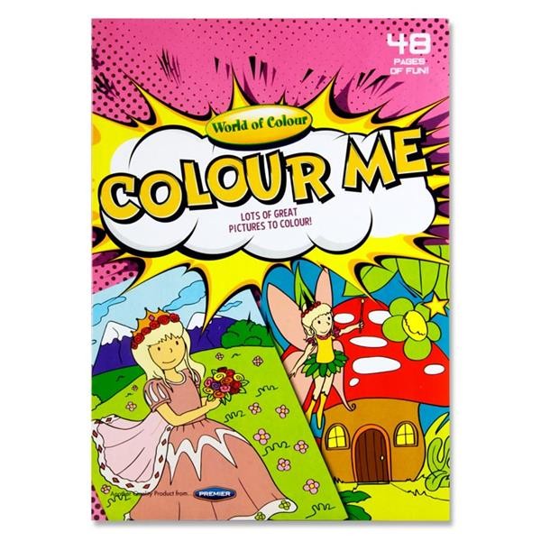 WOC A4 Perforated Colour Me Colouring Book