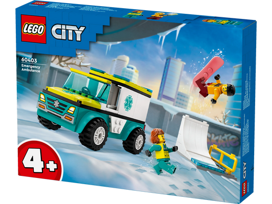 LEGO 60403 Emergency Ambulance and Snowboarder