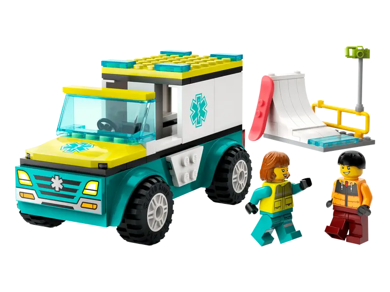 LEGO 60403 Emergency Ambulance and Snowboarder