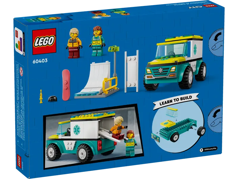 LEGO 60403 Emergency Ambulance and Snowboarder