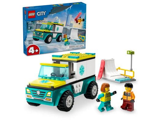 LEGO 60403 Emergency Ambulance and Snowboarder