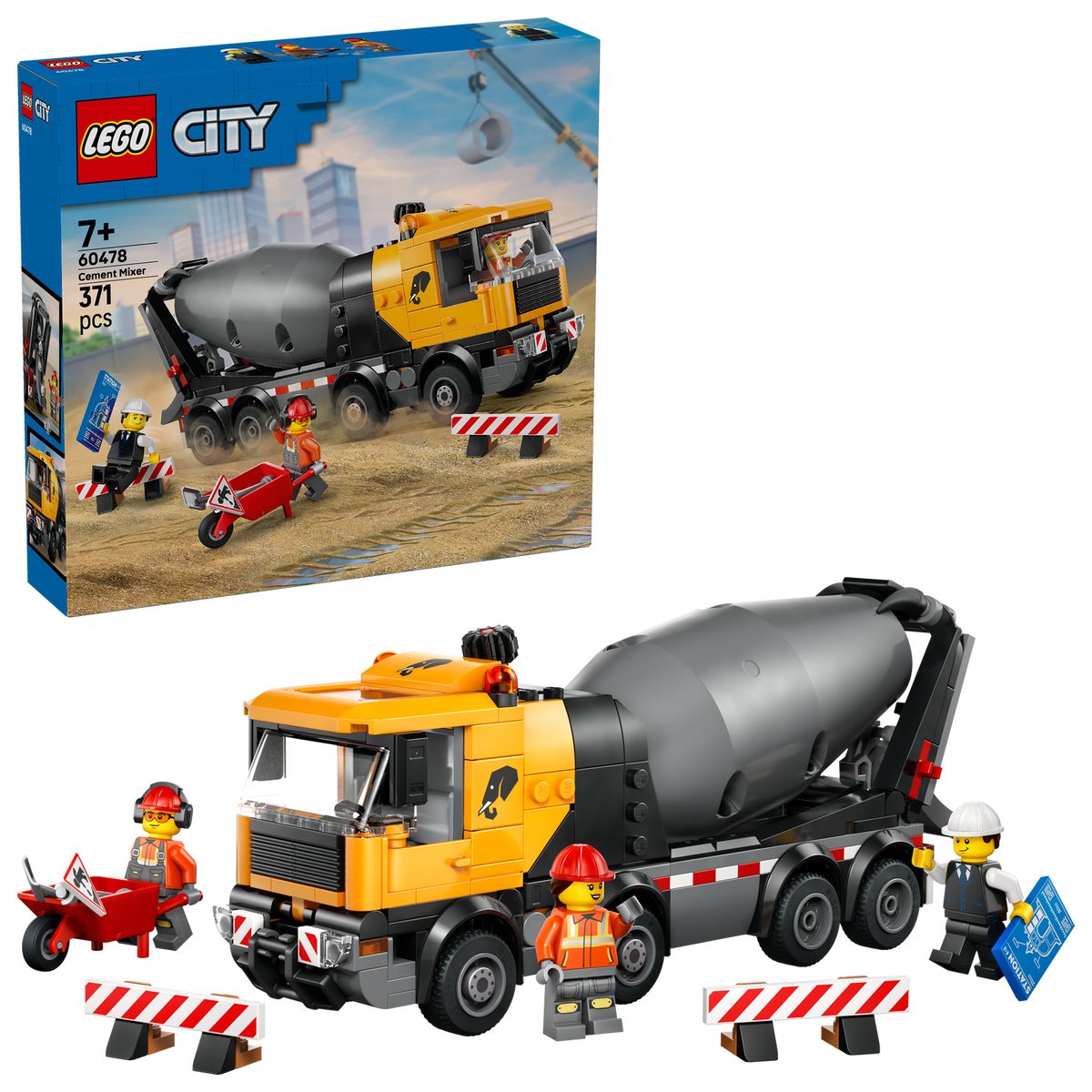 lego city cement mixer  with box 