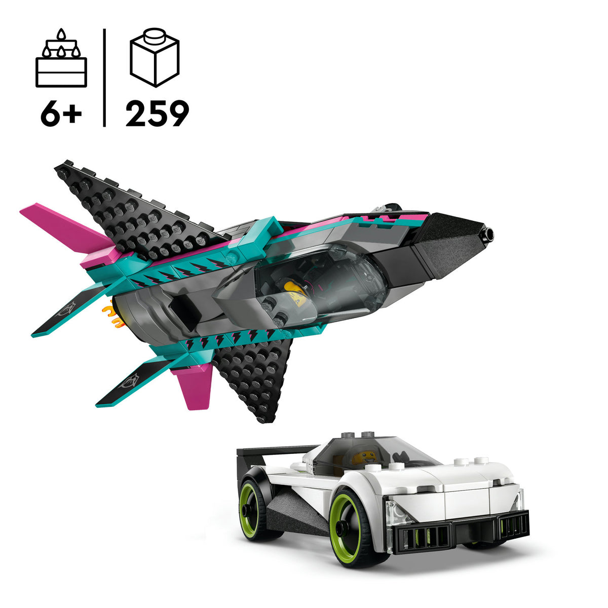 lego city jet vs car