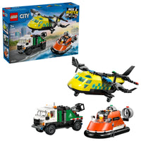 LEGO City 60505 Airplane, Service Truck & Hovercraft Remix – box